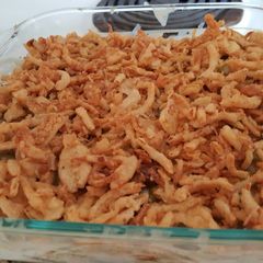 A picture of Ashlee's Green Bean Casserole.