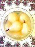 Pear Compote Made with White Wine