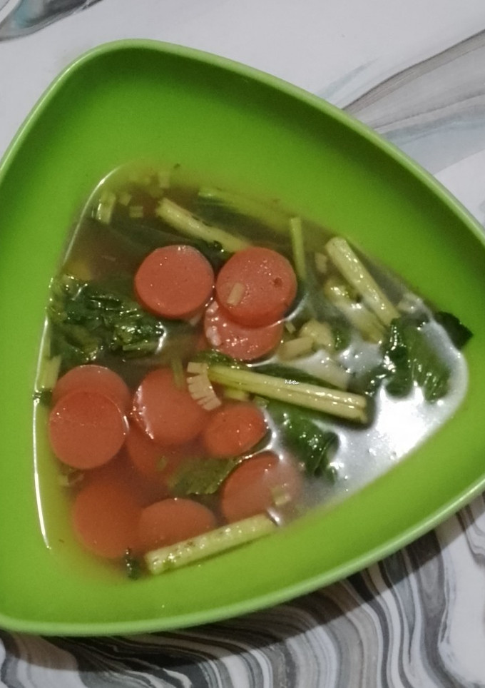 Foto resep Sayur bening sawi ijo dan sosis