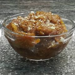 A picture of Pumpkin Jaggery Halwa.