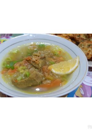 Foto resep Soto daging dengan sayur kol
