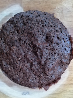 Una foto de Tortita de cacao en microondas SIN HARINA
