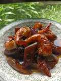 Terung Goreng Taucu Campur Udang