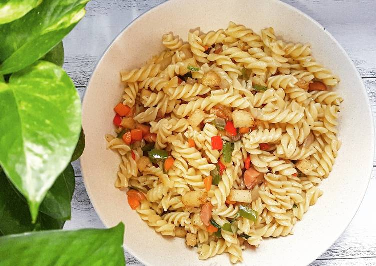 Simple Fried Fusilli