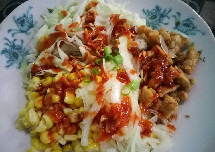 Salad Jagung Tempe Gochujang