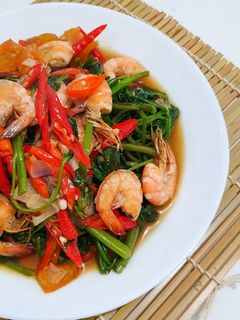 Foto resep Tumis Kangkung Udang