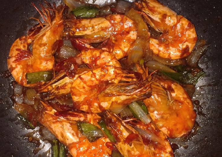 Udang saus mentega