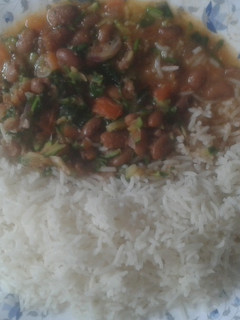 A picture of Rice madodo (Beans).