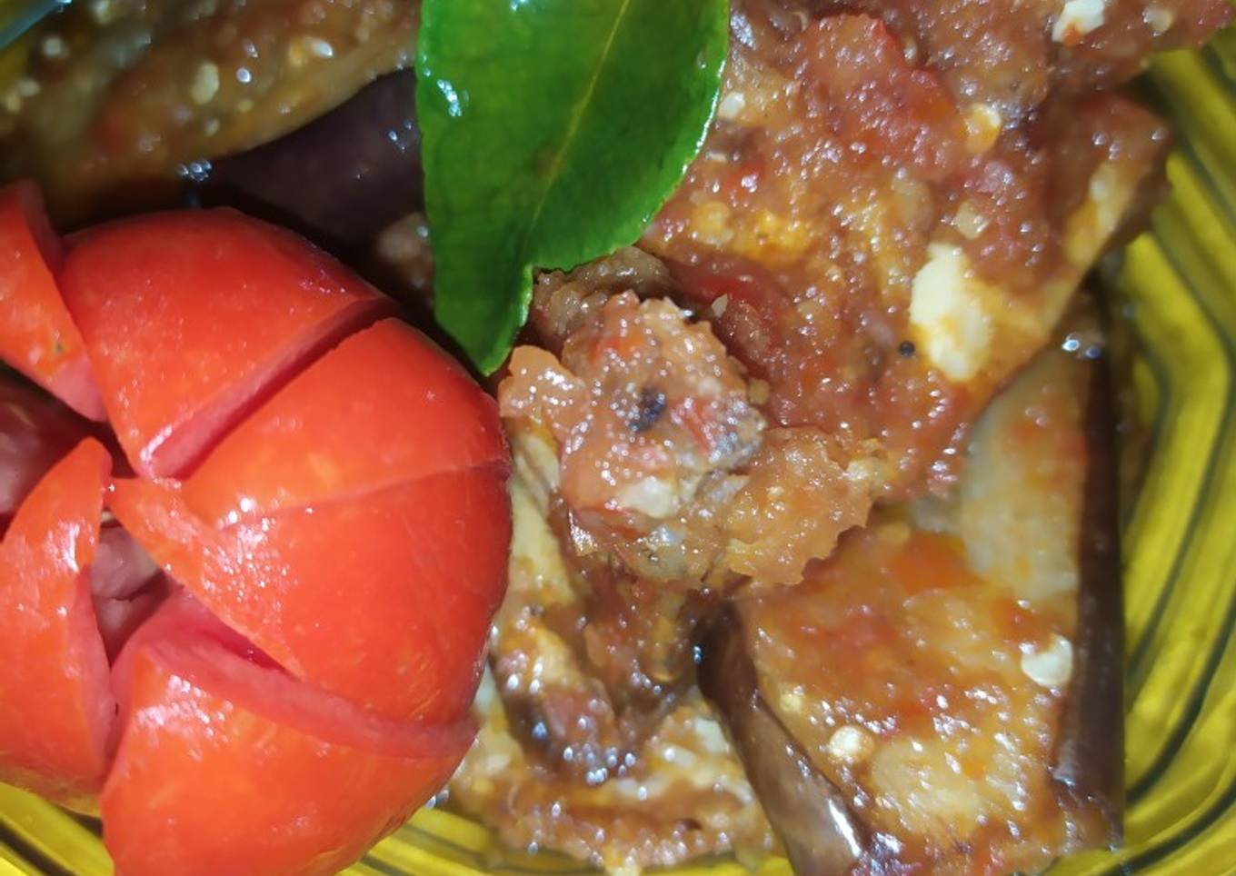 12.Ayam goreng terong bumbu pedas