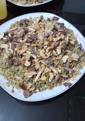 صورة لوصفة الفريكة مع لحمة غنم