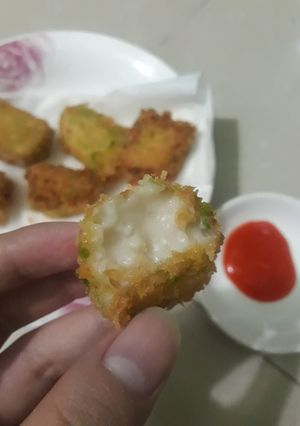 Hình của món (Ăn vặt) Sữa tươi chiên giòn.