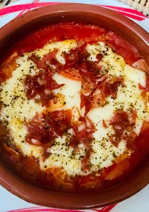 Una foto de Provolone al horno