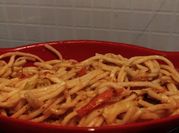 A picture of noodle street
