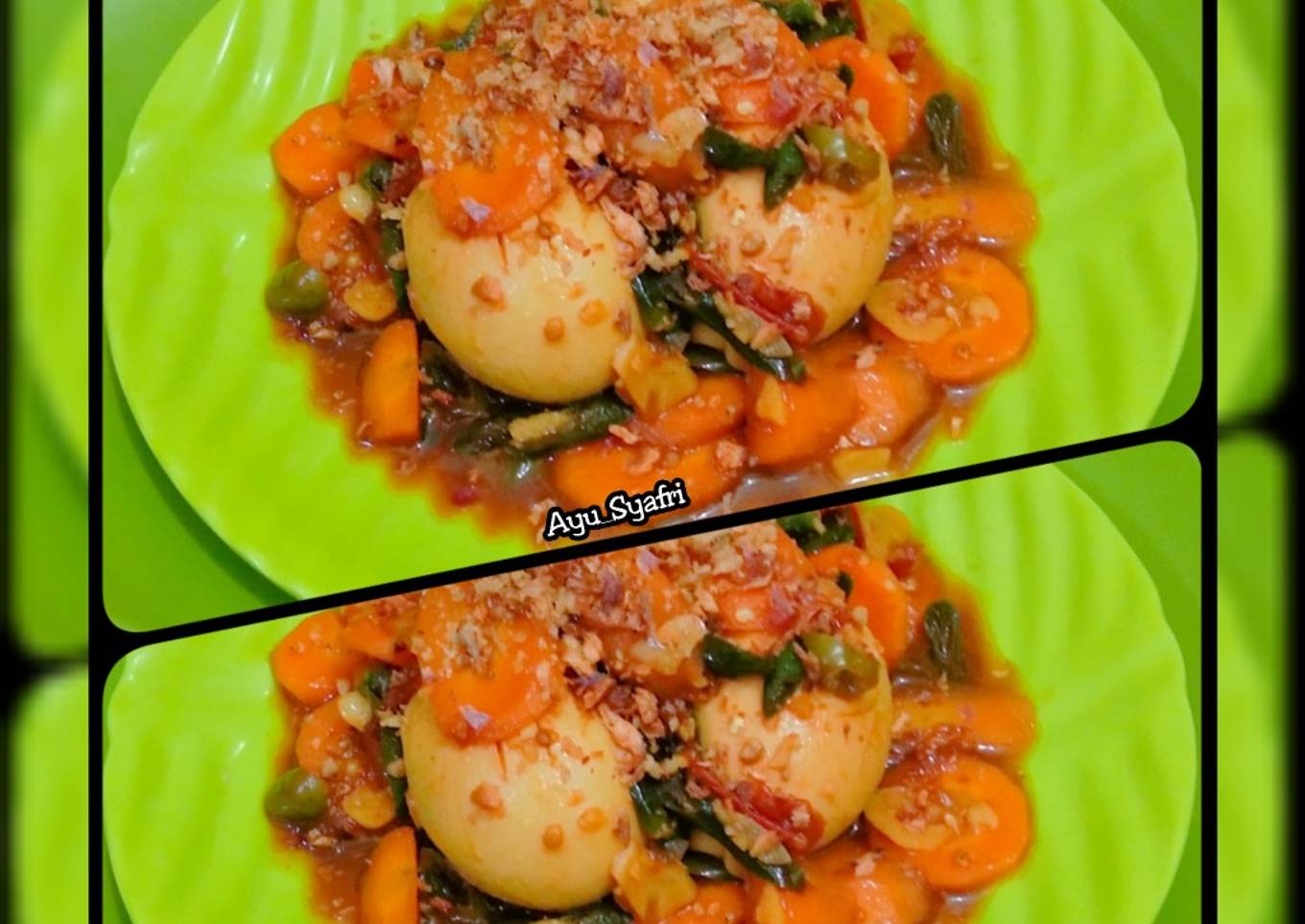 Tumis Pedas Simple_Telur Rebus