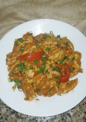 A picture of Egg chilli(Indo-chinese).