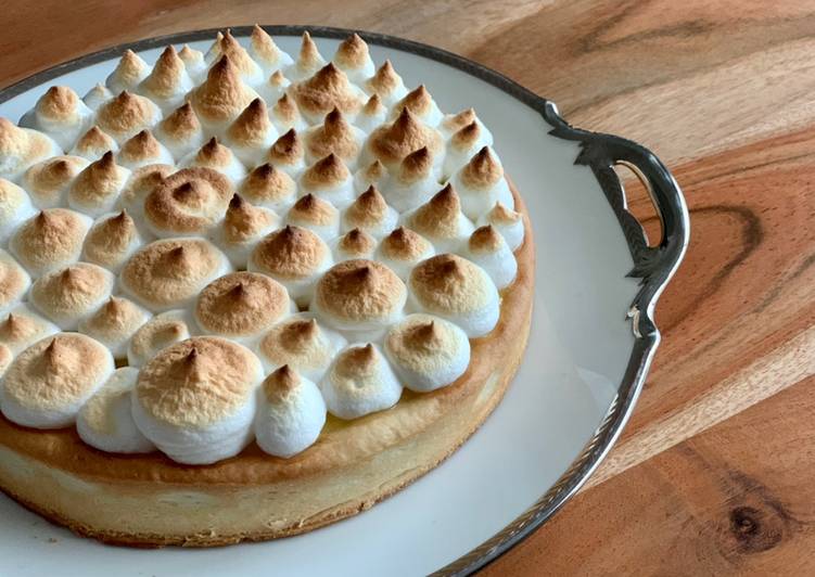 Tarte citron - praliné meringuée 🍋🌰