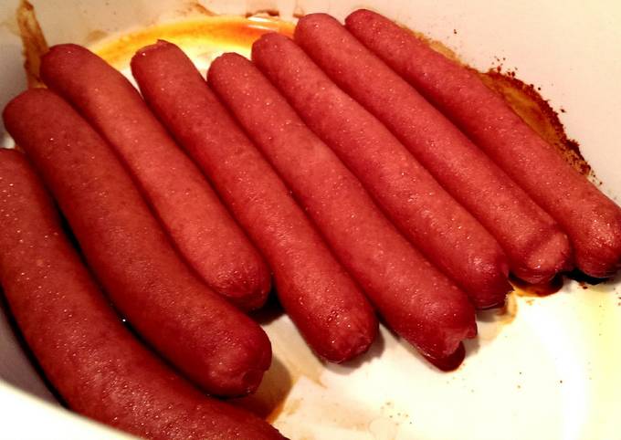 Crockpot Hot Dogs (with no added water)