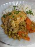 Pollo arvejado