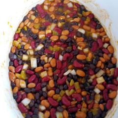 A picture of 3 Bean Vegan Chili.