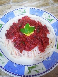 A picture of Spaghetti Sauce.