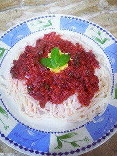 A picture of Spaghetti Sauce.