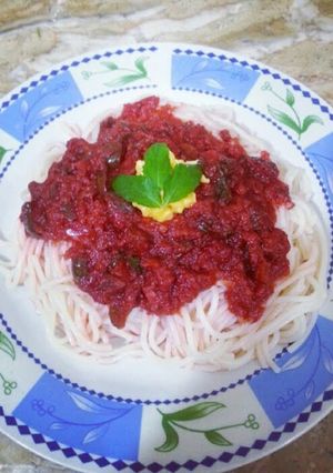 A picture of Spaghetti Sauce.