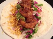 A picture of shrimp taco