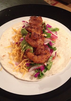 A picture of Sizzlin' Shrimp Tacos.