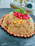 সুইট কর্ন ভেজিটেবলস কিনোয়া উপমা (sweet corn quinoa recipe in Bengali)
