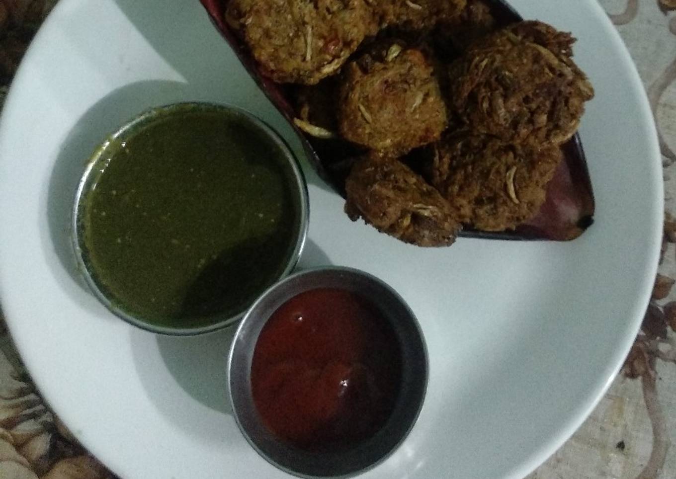 Crispy banana flower Pakodas
