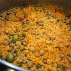A picture of Puertorican RED Rice & Beans.