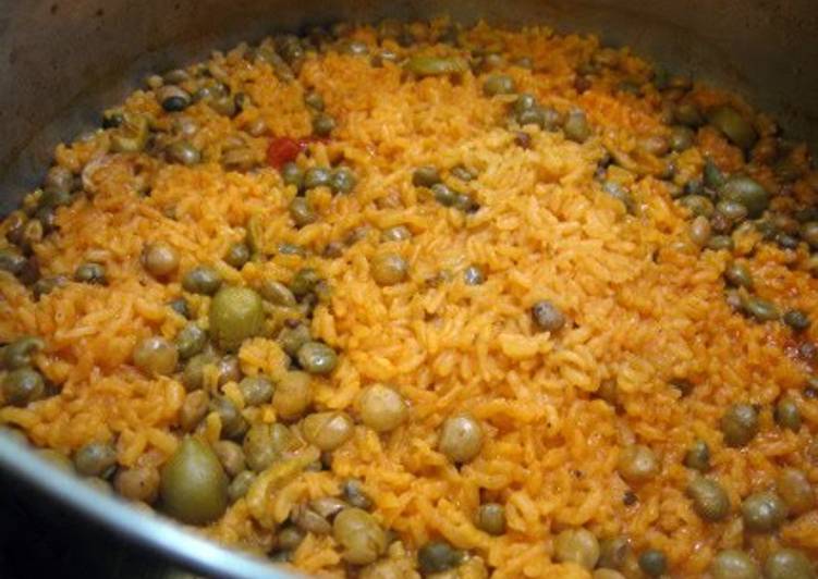 Recipe of Super Quick Homemade Puertorican RED Rice &amp; Beans