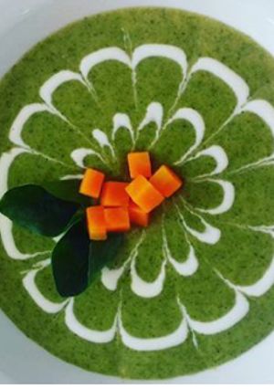 Una foto de Crema de espinaca