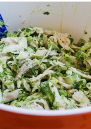 A picture of Chicken Avocado Salad.