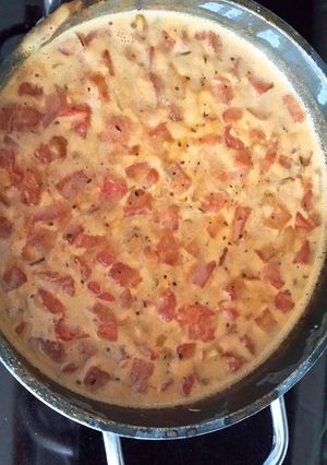 A picture of Enchilada Themed Soup.