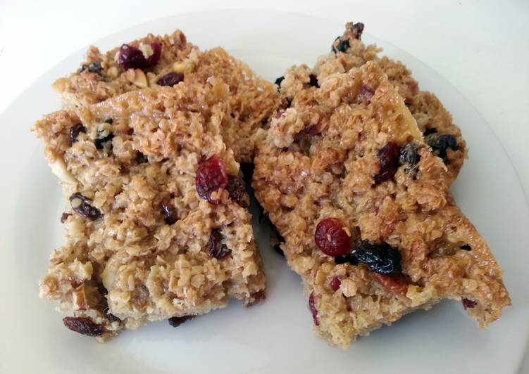 Recipe of Quick honey flapjacks