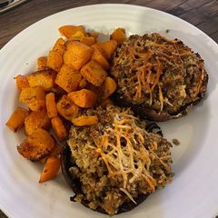 A picture of Sausage Stuffed Mushrooms.