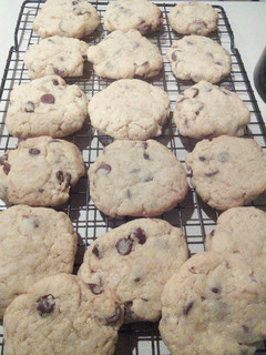 A picture of Chocolate chip cookies.