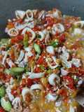Cumi petai sambal geprek