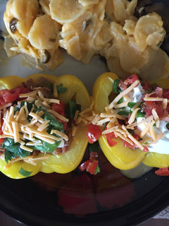 A picture of Skinny Taco Stuffed Peppers.