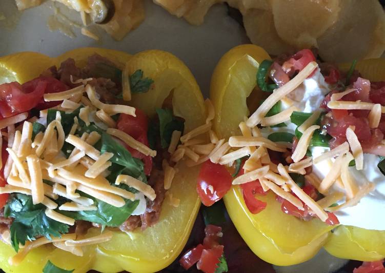 Recipe: Appetizing Skinny Taco Stuffed Peppers