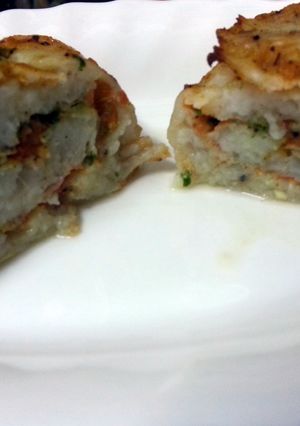 A picture of stuffed fish.