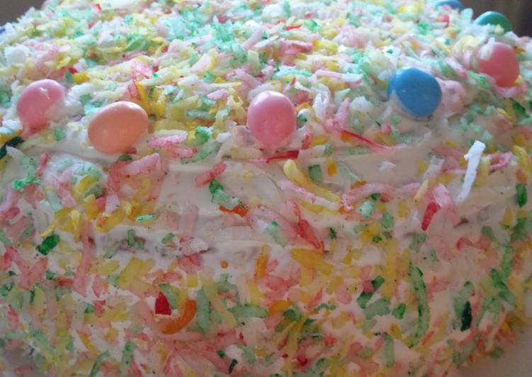 Easiest Way to Make Super Quick Homemade ~ Livetoride&#39;s Easter Coconut Cake ~