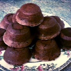 A picture of Hot Choc Fondant Puddings.