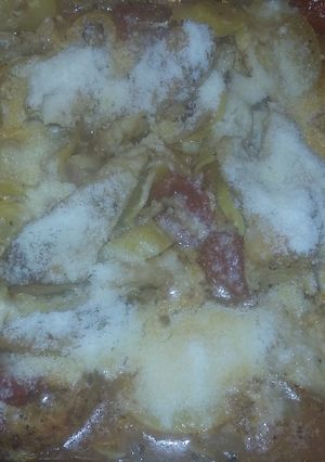 A picture of Italian Chicken and veggie bake.