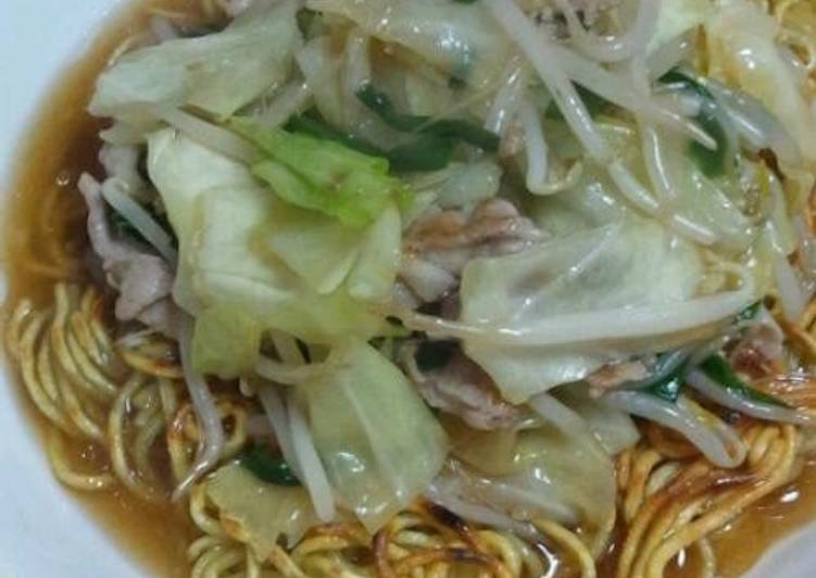 Simple Way to Prepare Speedy Easy Spring Cabbage Fried Noodles with Thick Sauce