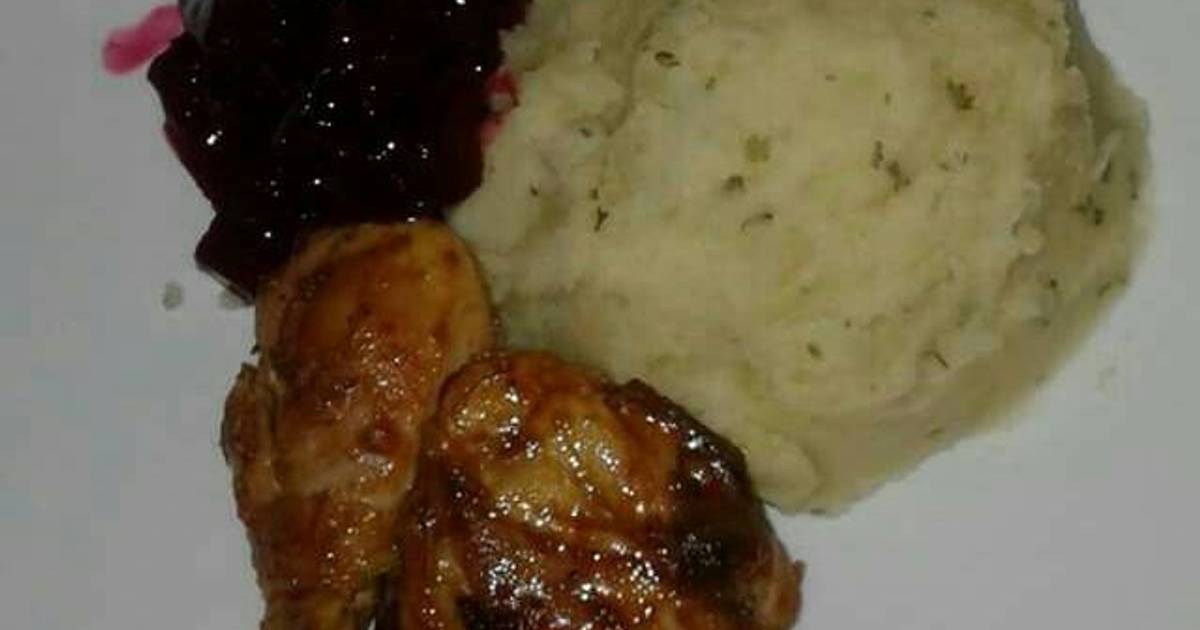 Grilled Chicken With Mashed Potatoes Recipe By Cazwel Cookpad