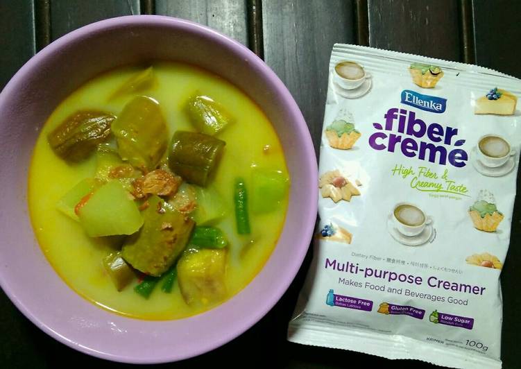 Resep Sayur Lodeh Kuning with Fiber Creme yang Lezat