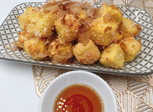 氣炸雞蛋豆腐 的食譜成品照片