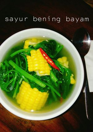 Foto resep Sayur bayam bening